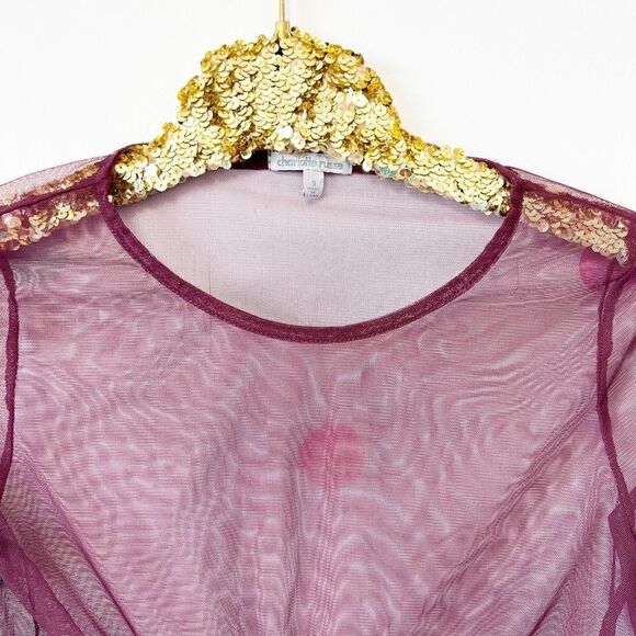 Charlotte Russe sheer blouse  - Picture 3 of 3